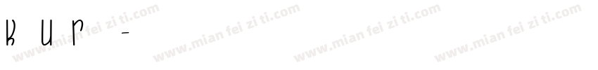 KronaUne Regular字体转换